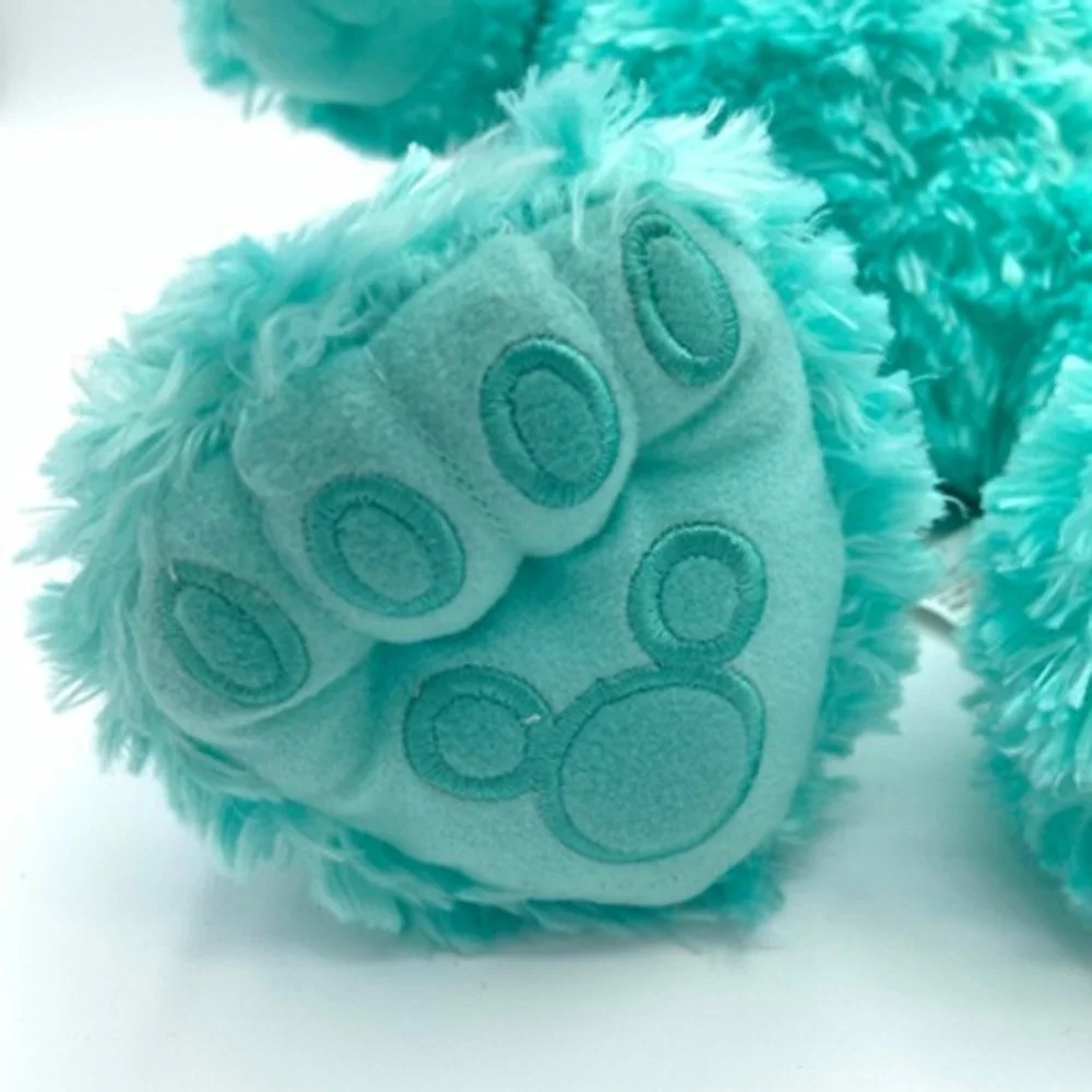 Disneyland Disney Hidden Mickey Pre-Duffy Aqua Mint Plush Teddy Bear‎ NWT Rare